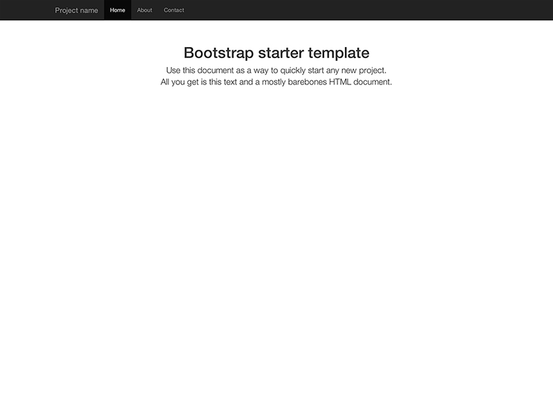 Базовый шаблон Bootstrap-3